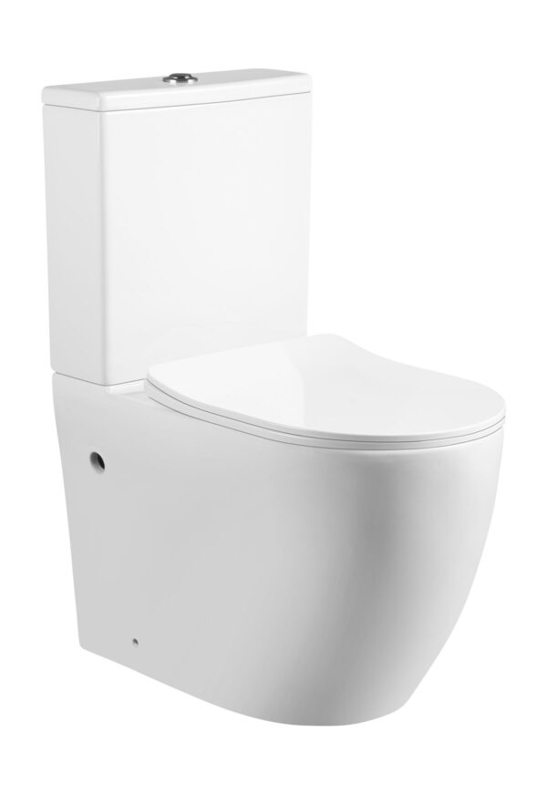 Rimless Two Piece Toilet (LE-8381)