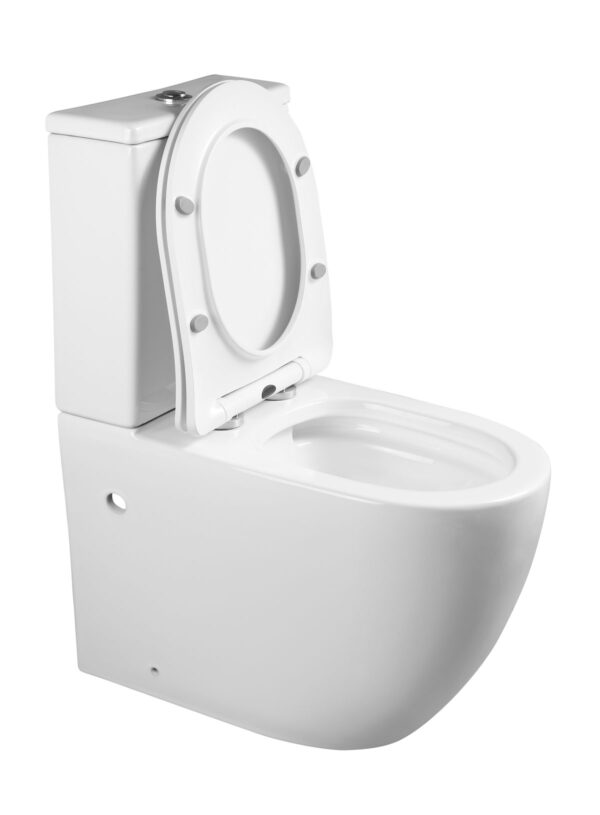 Rimless Two Piece Toilet (LE-8381)
