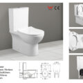 Rimless Two Piece Toilet (LE-8305)