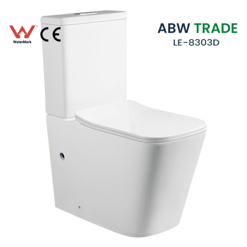 Rimless Two Piece Toilet (LE-8303D)