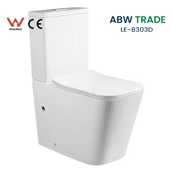 Rimless Two Piece Toilet (LE-8303D)