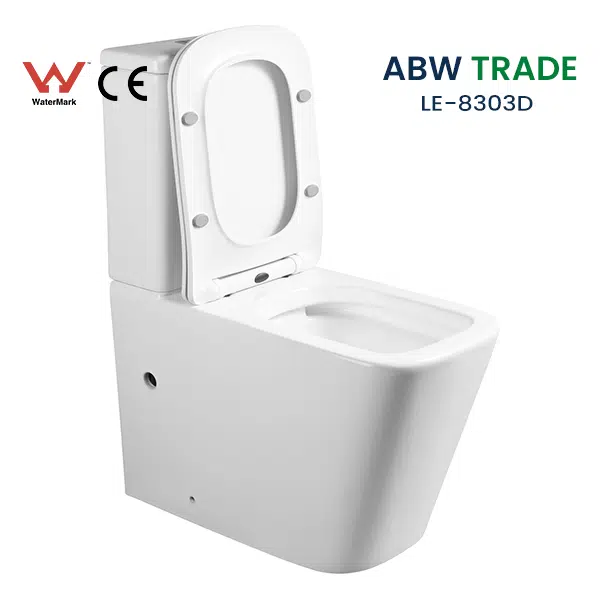 Rimless Two Piece Toilet (LE-8303D)
