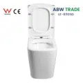 Rimless Two Piece Toilet (LE-8303D)