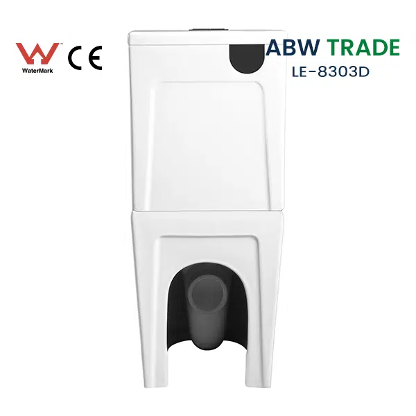 Rimless Two Piece Toilet (LE-8303D)