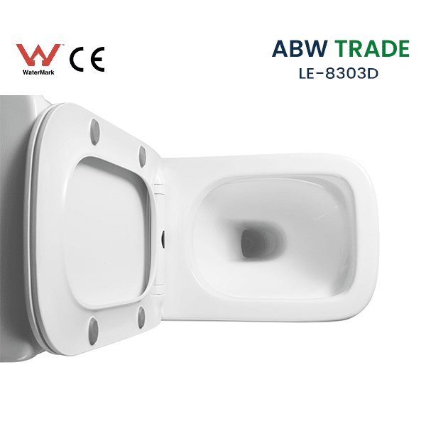 Rimless Two Piece Toilet (LE-8303D)