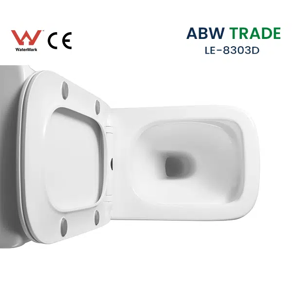 Rimless Two Piece Toilet (LE-8303D)