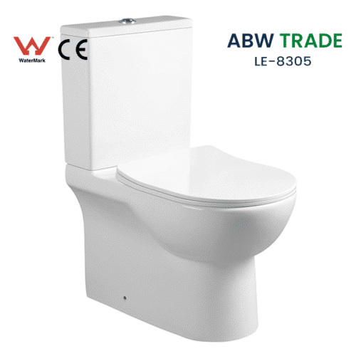 Rimless Two Piece Toilet (LE-8305)