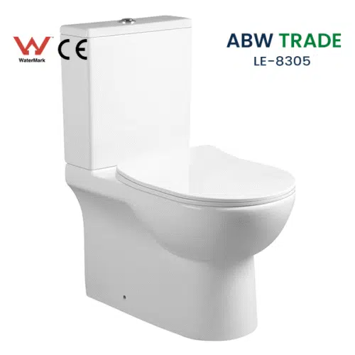 Rimless Two Piece Toilet (LE-8305)