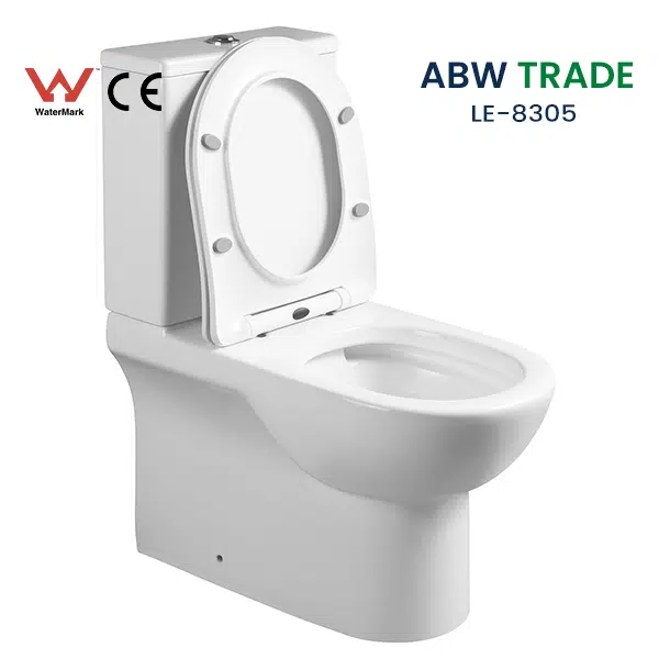 Rimless Two Piece Toilet (LE-8305)