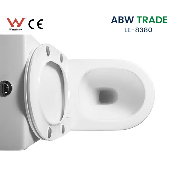 Rimless Two Piece Toilet (LE-8380)