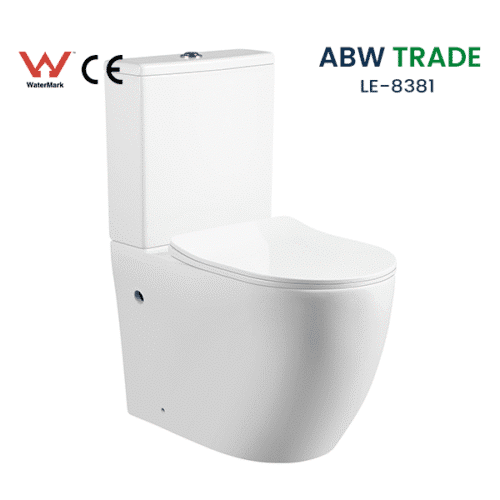 Rimless Two Piece Toilet (LE-8381)