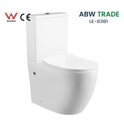 Rimless Two Piece Toilet (LE-8381)