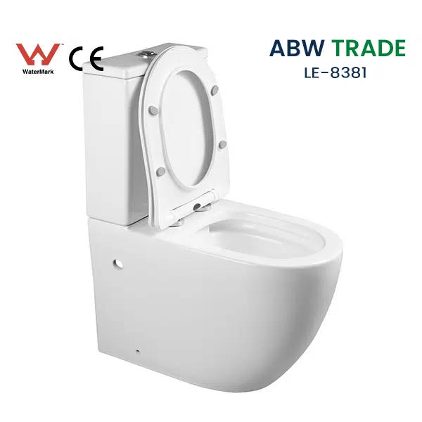 Rimless Two Piece Toilet (LE-8381)