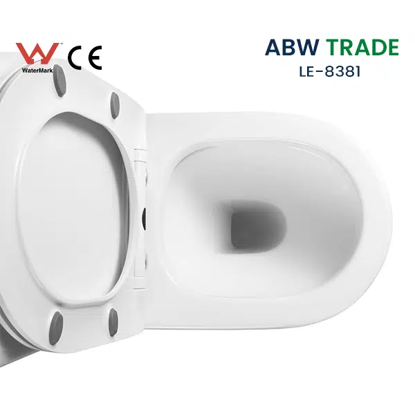 Rimless Two Piece Toilet (LE-8381)